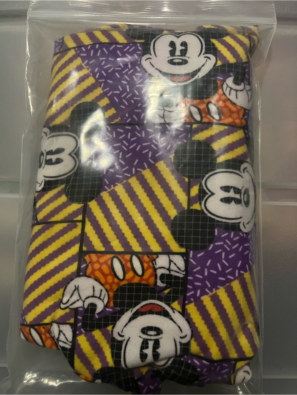 Disney LuLaRoe Purple & Yellow Mickey Mouse Leggings - Adult One Size - Picture 2 of 4